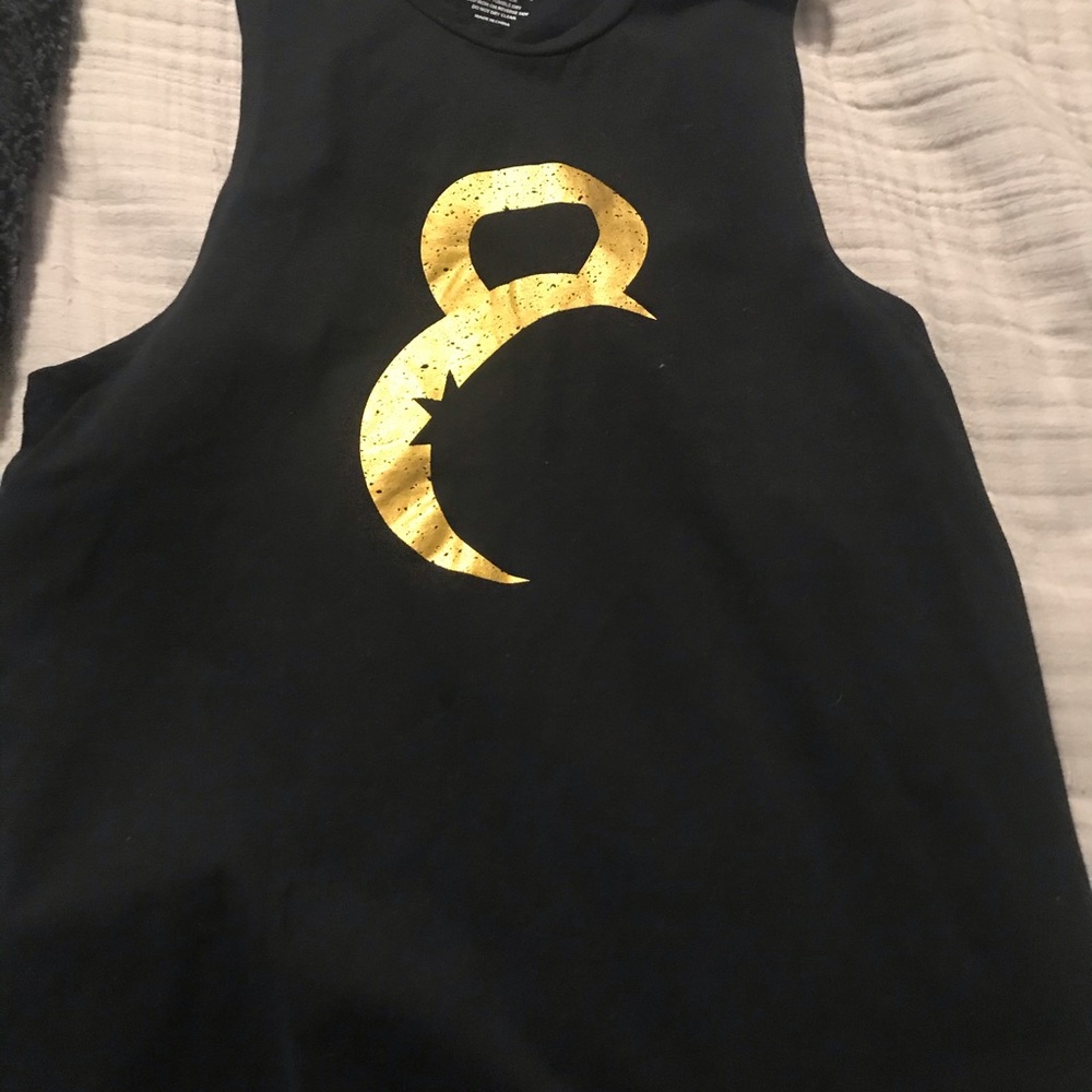 Zyia Black and Gold Kettle Moon Tank